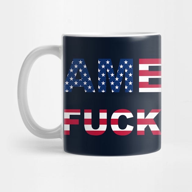 AMERICA FUCK YEAH writing with USA flag by RandomSorcery